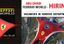 JOBS AT FERRARI WORLD 2021
