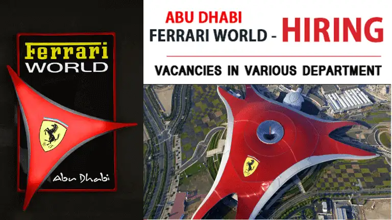JOBS AT FERRARI WORLD ABU DHABI UAE 2023