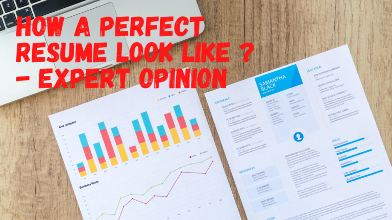 How a Perfect Resume Look Like - Expert Opinion
