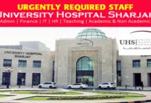 University Hospital Sharjah Careers 2026: New Job Vacancies in UAE