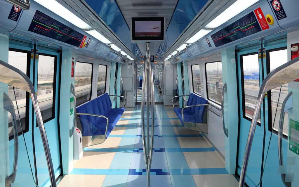 Inside look of dubai metro