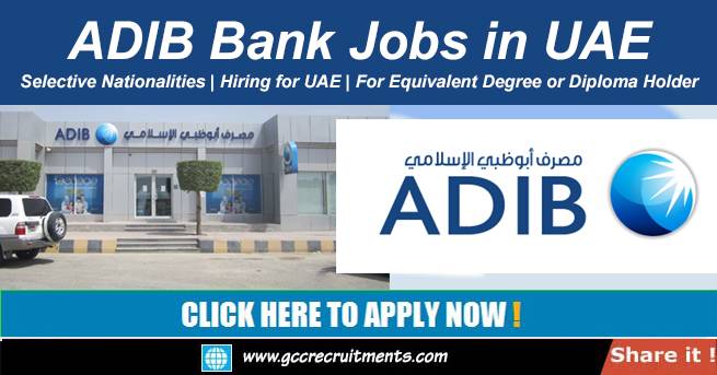 ADIB Careers 2022 Abu Dhabi Islamic Bank Jobs
