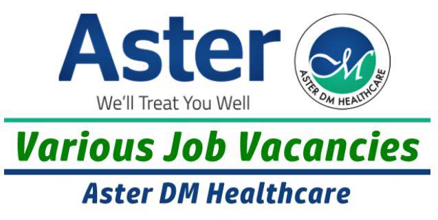Aster Hospital Jobs in Oman