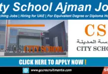 City School Ajman Careers 2026: New Job Openings