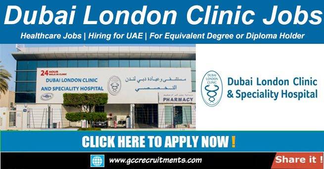 Dubai London Hospital Careers in UAE Job Openings 2023