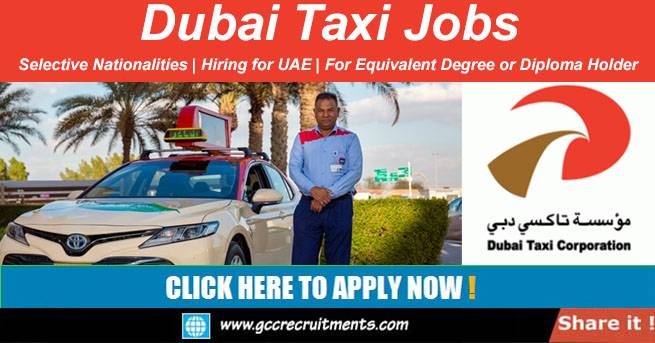 Dubai Taxi Jobs in UAE 2023 DTC Walk in Interview
