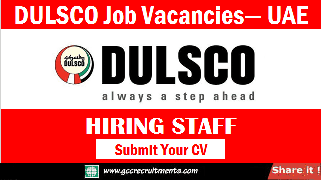 DULSCO Careers in Dubai & Abu Dhabi