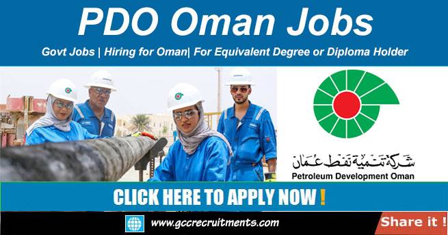 PDO Careers in Oman