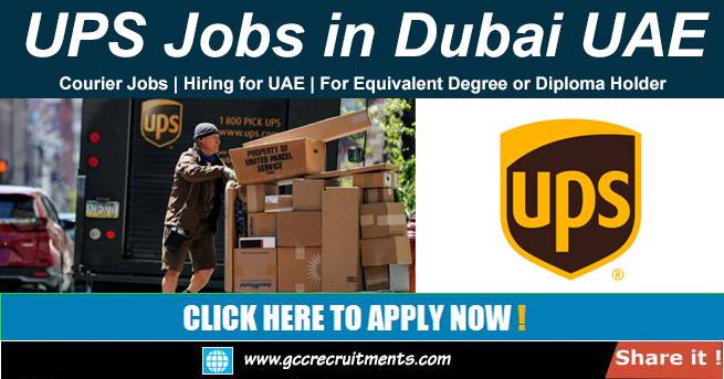UPS Careers in Dubai UAE Courier Jobs United Parcel Service