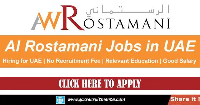 AW Al Rostamani Group Careers in Dubai UAE 2022