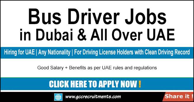 Bus Driver Jobs in Dubai & All Over UAE (July 2022)