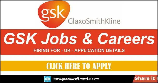 GSK Jobs in Dubai