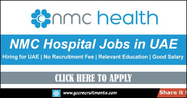 NMC Healthcare Careers Dubai UAE | NMC Hospital Jobs 2023