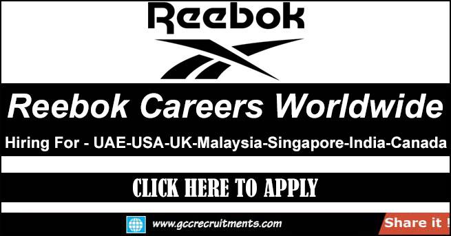 Reebok Careers & Jobs 2023 Application Details