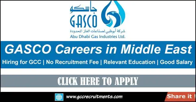 GASCO Careers 2023 Latest Job Vacancies