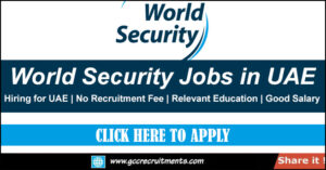 We One Security Careers in Dubai 2026 Walk in Interview - GCCRecruitments