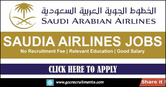 Saudi Airlines Careers 2022 Airline jobs in Saudi Arabia | Middle East