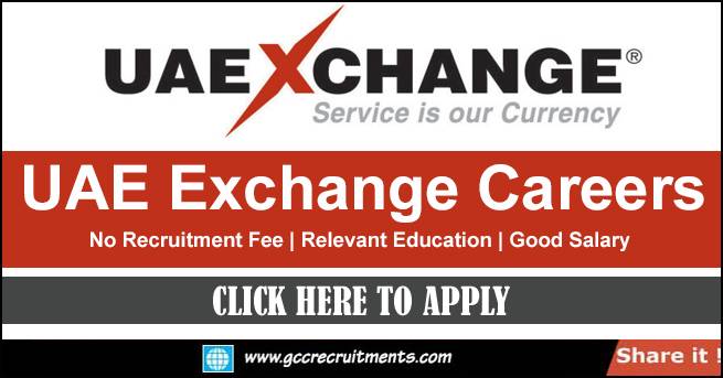UAE Exchange Careers in Dubai & Abu Dhabi 2022