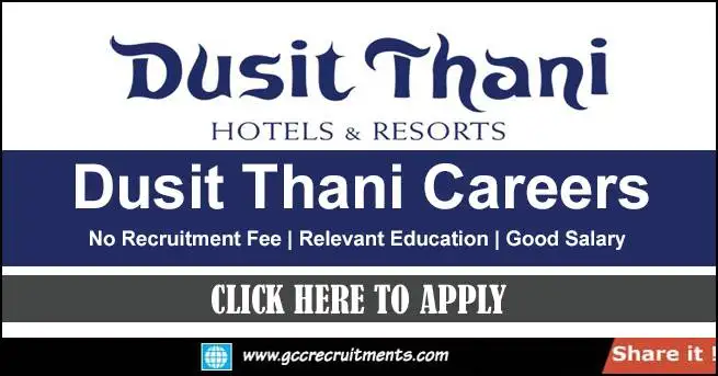 Dusit Thani Hotels & Resorts Careers in Abu Dhabi 2023