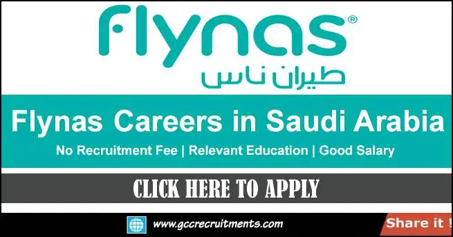 Flynas Careers in Saudi Arabia