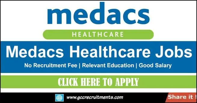 Medacs Healthcare Jobs in Dubai 