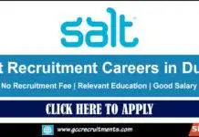 Salt Recruitment Jobs & Careers in Dubai UAE 2026