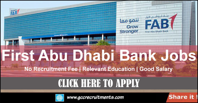 FAB Bank Careers in UAE First Abu Dhabi Bank Vacancies 2023
