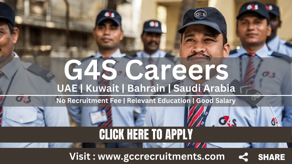 G4S Careers 2023 Dubai UAE | UK | South Africa | Ireland