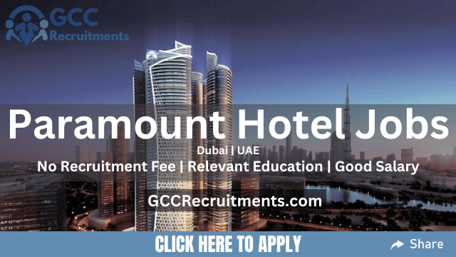 Paramount Hotel Careers in Dubai New Vacancies