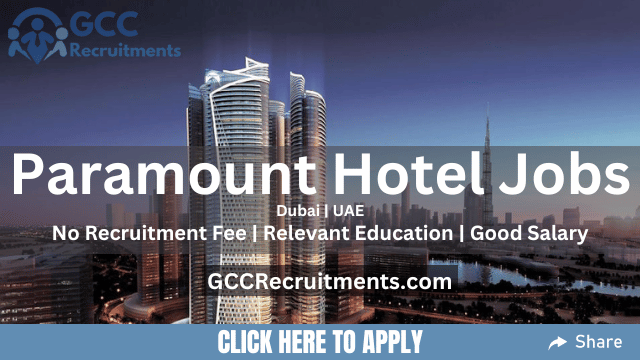 Paramount Hotel Careers in Dubai