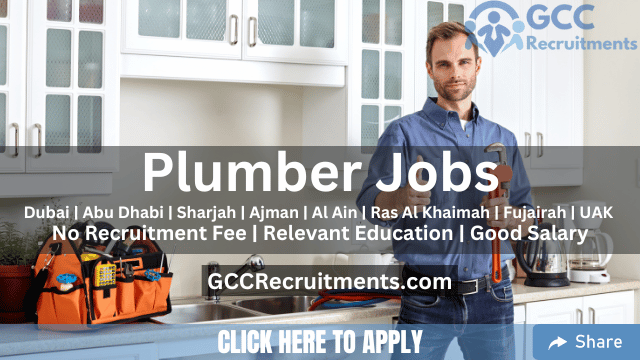 Plumber Jobs in Dubai 2023 & UAE Offering Good Salary Package