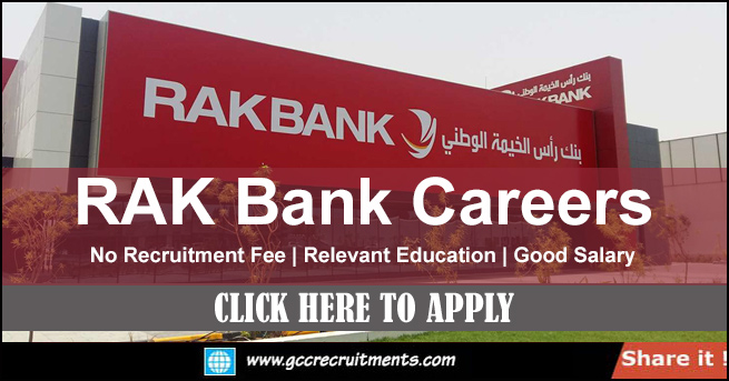 RAK Bank Careers in Dubai New Openings 2023
