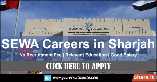 SEWA Careers 2023 Sharjah Electricity & Water Authority Jobs
