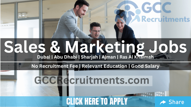 Latest Sales and Marketing Jobs in Dubai