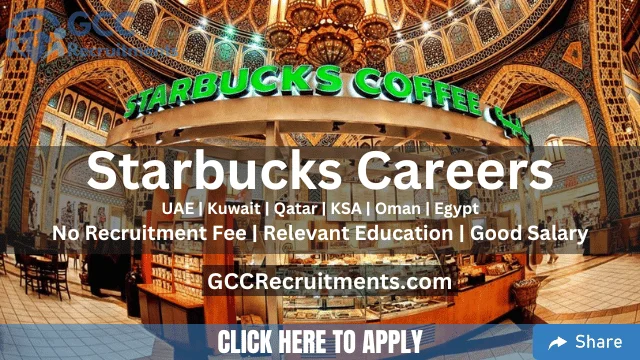 Apply for Starbucks Jobs in Dubai & Saudi Arabia