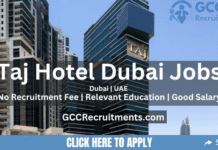 Taj Hotel Careers in Dubai JLT 2026: New Hotel Jobs in UAE
