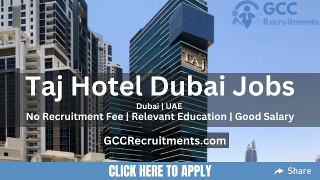 Taj Hotel Careers in Dubai JLT 2024 Hotel Jobs in UAE