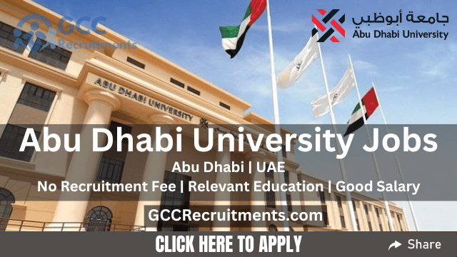 Abu Dhabi University Careers 2024: Job Openings UAE