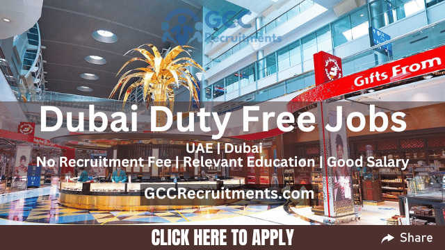 Dubai Duty Free Careers (DDF) Airport Jobs in Dubai 2024