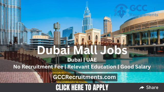 Dubai Mall Careers in UAE Job Vacancies 2023