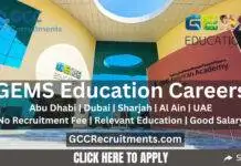 GEMS Education Careers in Abu Dhabi & Dubai 2026