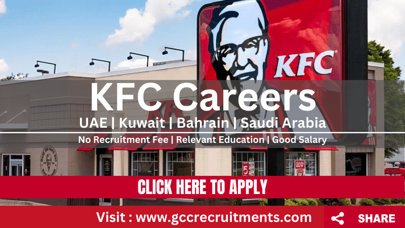 KFC Careers in Dubai Opportunities in Middle East 2023