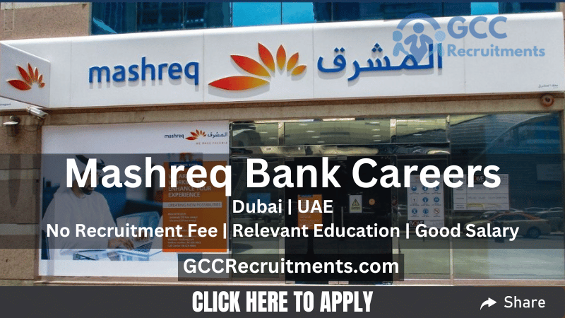 Latest Mashreq Bank Careers Banking Jobs in Dubai