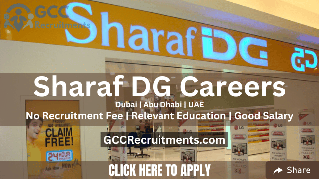 Sharaf DG Careers in Dubai