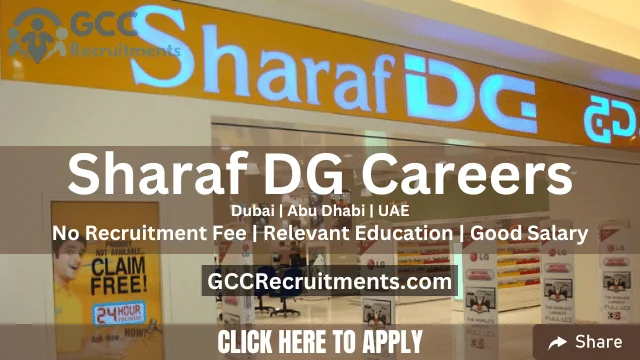 Sharaf DG Careers in Dubai