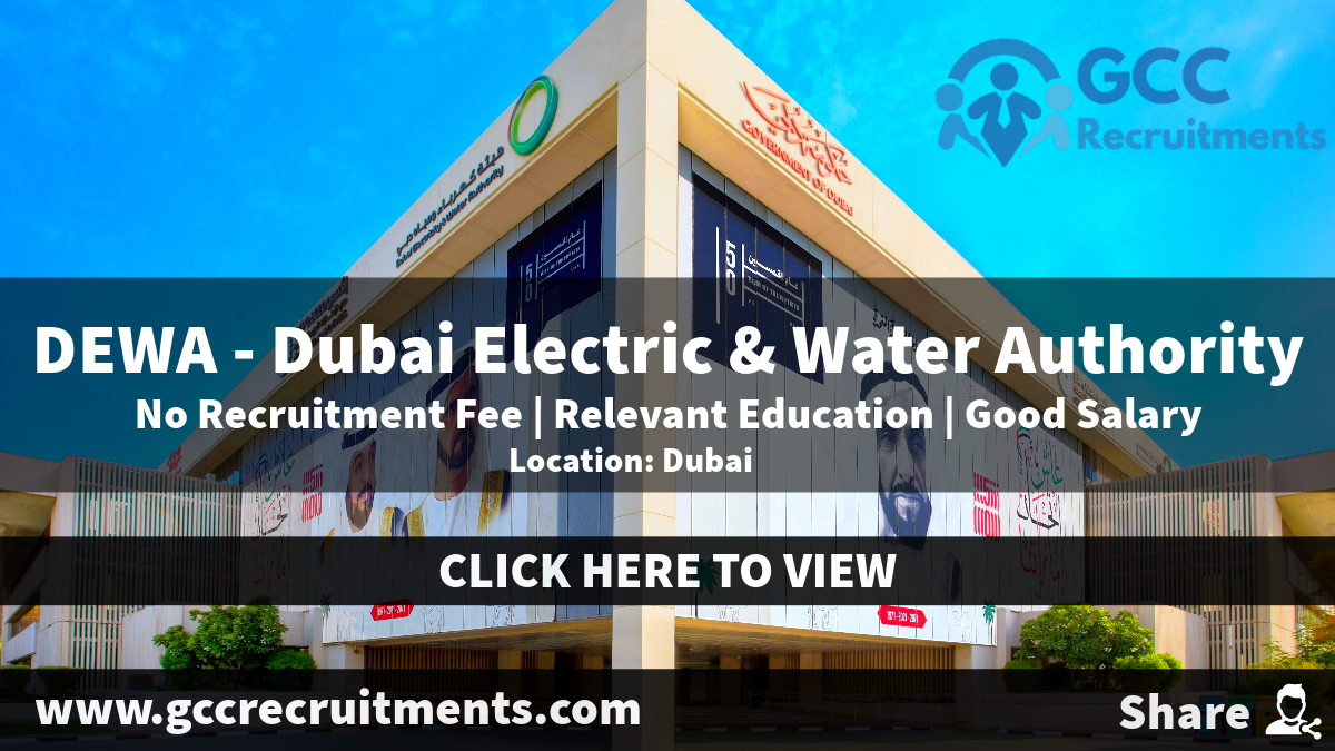 DEWA Careers 2024 Dubai Electricity and Water Authority Jobs