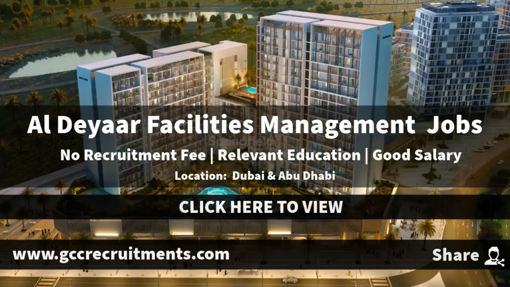 Deyaar Careers 2024: Deyaar Facilities Management Job Vacancy