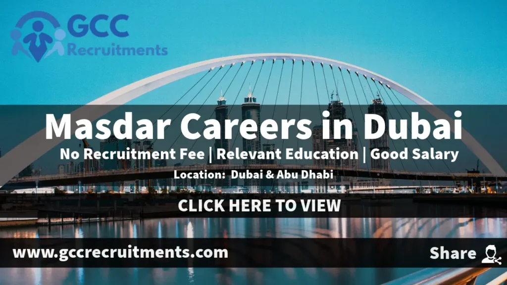 Masdar Careers in Dubai & Abu Dhabi: Latest Job Openings