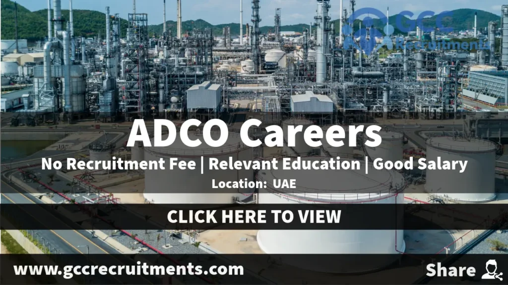 ADCO Careers in Abu Dhabi: New Job Openings