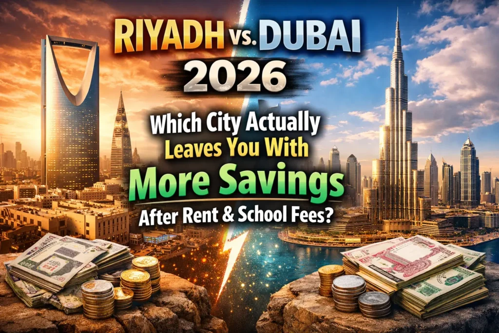 Riyadh vs. Dubai 2026: Which city actually leaves you with more savings after rent and school fees?